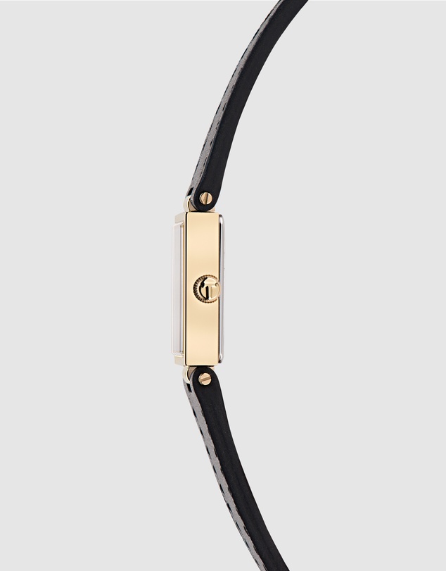 Ted Baker - Lileey Gold-Tone Black Leather Watch