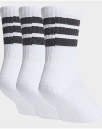 adidas Performance - Kids 3-Stripes Cushioned Crew Socks 3 Pair Pack