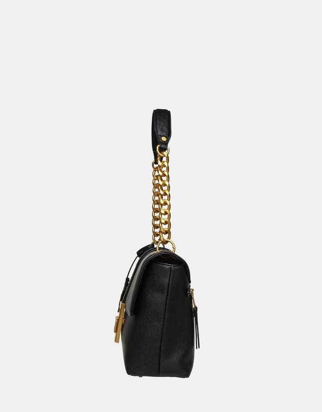Steve Madden - BPatts-E Black Gold Handbag