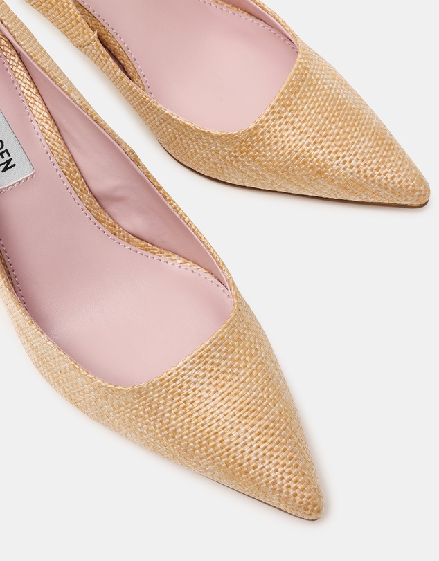 Steve Madden - Brynnn Light Natural Raffia Heels