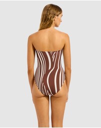 Seafolly - Coastline Ring Front Bandeau One Piece Swimsuit