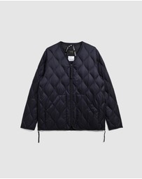 TAION - Military V-Neck Wzip Down Jacket Soft Shell