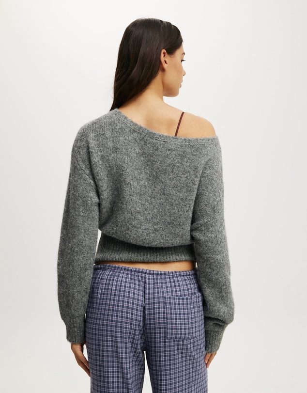 Cotton On Body - Fluffy Off The Shoulder Knit