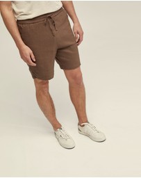 Oxford - Rufus Linen Pull On Shorts