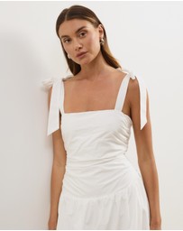 Atmos&Here - Posey Cotton Poplin Midi Dress