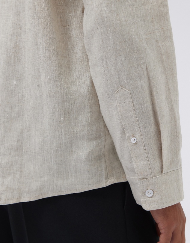 AERE - Linen LS Camp Collar Shirt