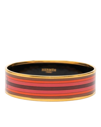 Pre-Loved by Azura Reborn - Pre-Loved Wide Printed Enamel Bangle 65