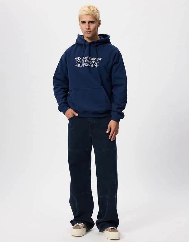 S Double - Address Text Pullover Hoodie
