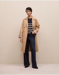 Trenery - Cotton Breton Stripe Knit in Night Sky