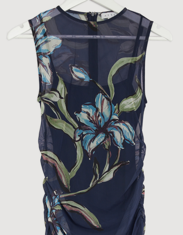 Revibe - Repaired AERE Skye Mesh Midi Dress - AU 8