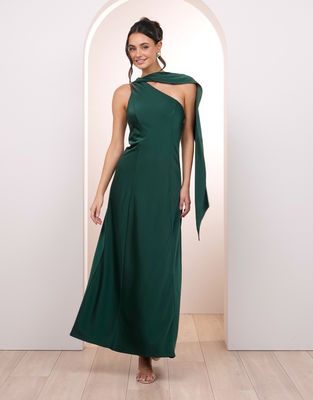 Pilgrim - Kyra One Shoulder Drape Dress