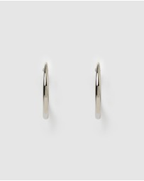 Arms Of Eve - Riley Silver Hoop Earrings - Large