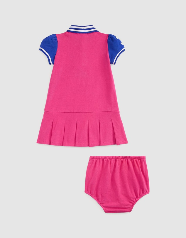 Polo Ralph Lauren - Big Pony Mesh Polo Dress & Bloomer - Babies