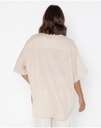 ALEXANDRA - Rogue Shirt Linen Stone