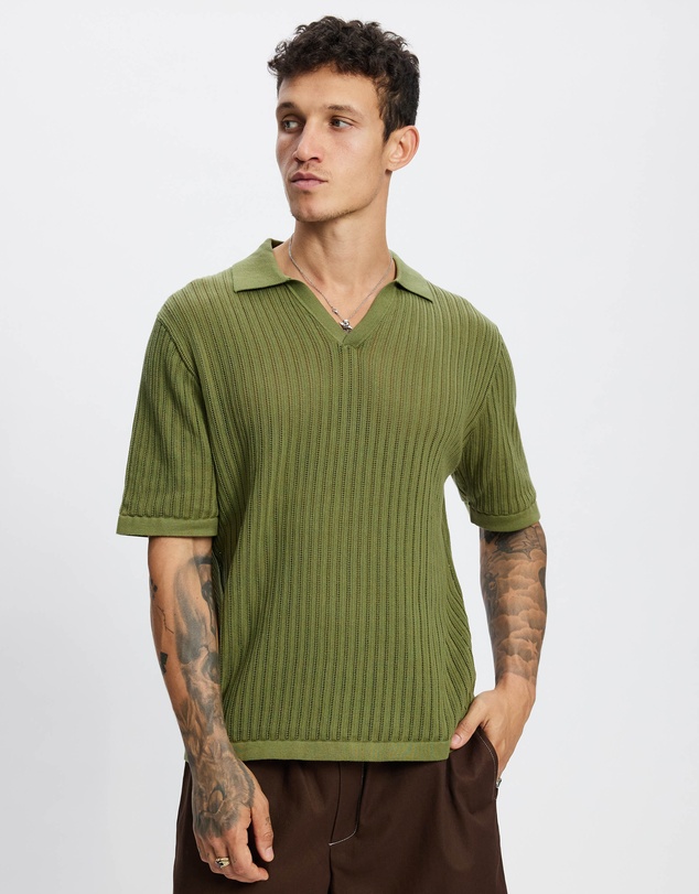 Rhythm - Relaxed Knit SS Polo