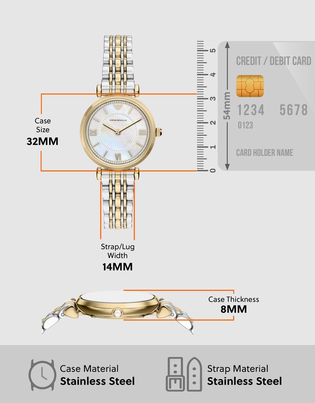 Emporio Armani - Two Tone Analogue Watch