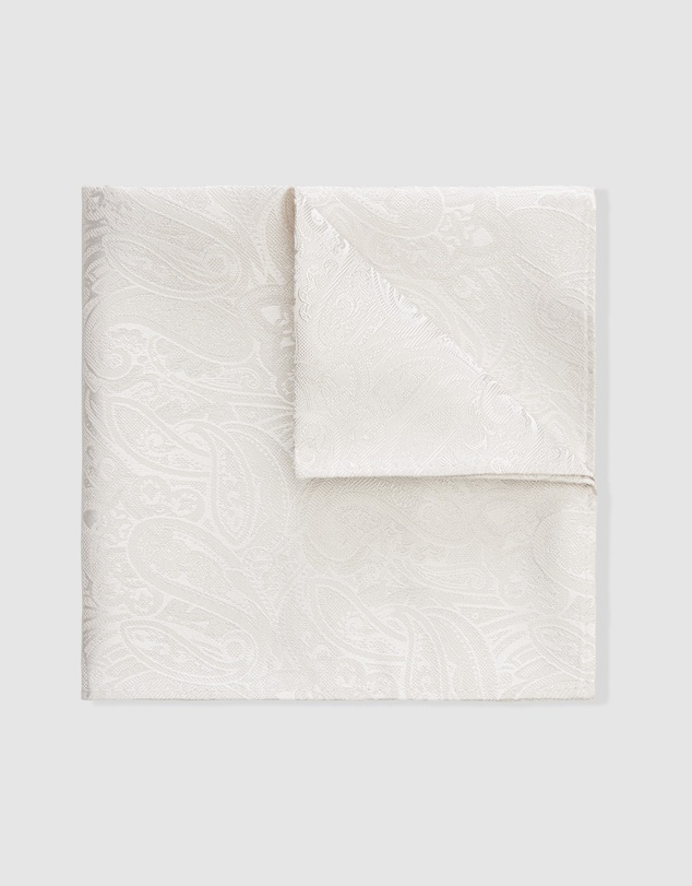 Politix - Silk Paisley Jacquard Pocket Square