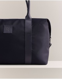 Trenery - Terra Leather Trimmed Travel Bag in Night Sky