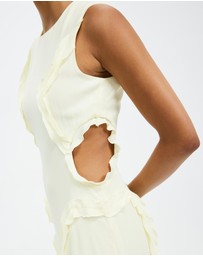 Third Form - Stroke Frill Maxi Tank Dress