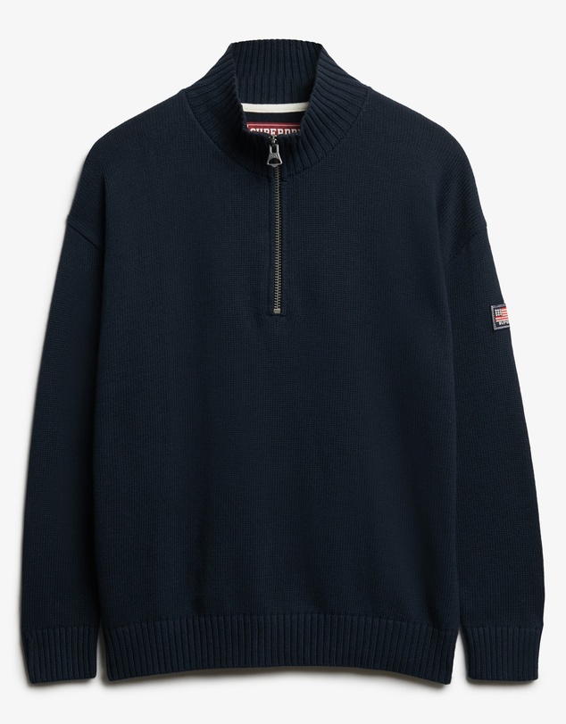 Superdry - Slouchy Knitted Half Zip