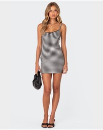 EDIKTED - Connie Gingham Mini Dress