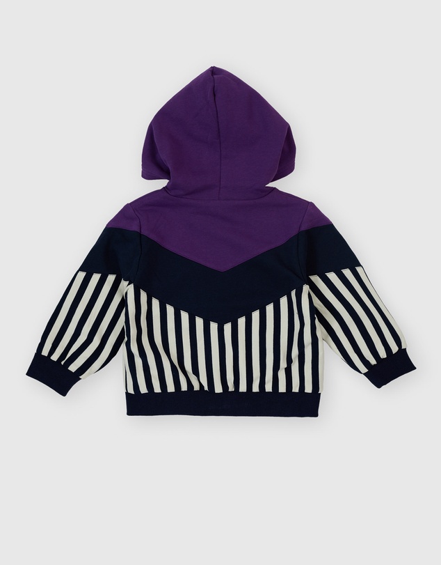 Goldie + Ace - Block Stripe Hooded Jacket - Babies-Kids