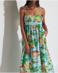 Decjuba - Allie Linen Blend Maxi Dress
