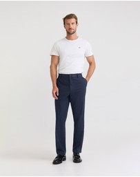 Oxford - Marlo Herringbone Cotton Trousers