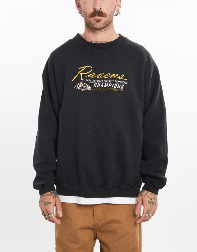 Vintage by The Real Deal - Pre Loved - Vintage NFL Baltimore Ravens Sweatshirt