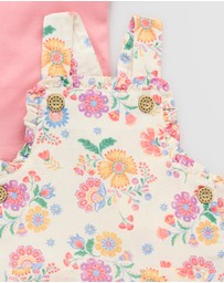 Purebaby - Linen Blend Overall Set -Kids-Babies