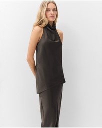 UNISON - Satin Halter Neck Top