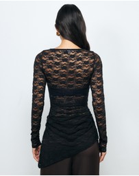 AERE - Ari Lace Asymm Top