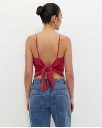 Calli - Cupro Scarf Top
