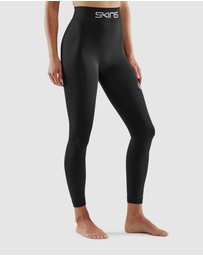 SKINS - SKINS Compression Series-3 Women's Seamless Long Tights Navy Activewear
