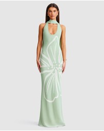 SNDYS - Jemima Halterneck Maxi Dress