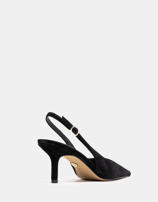 Wittner - Leia Mid Heel Black Suede
