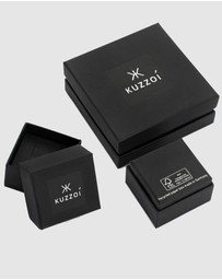 Kuzzoi - ICONIC EXCLUSIVE - Necklace Male Shell Pearl White 925 Sterling Silver Gold Plated