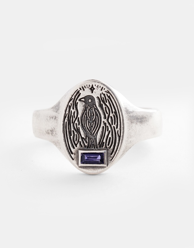 SUE THE BOY - Satin Bowerbird Signet Ring