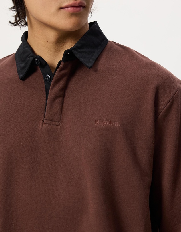 Rhythm - Koa LS Rugby Polo