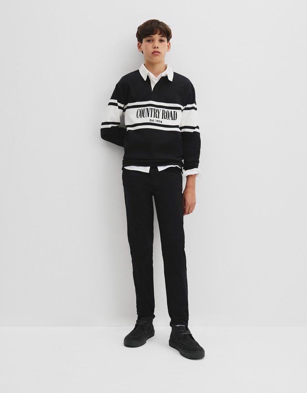 Country Road - Teen Australian Cotton Panelled Rugby Shirt