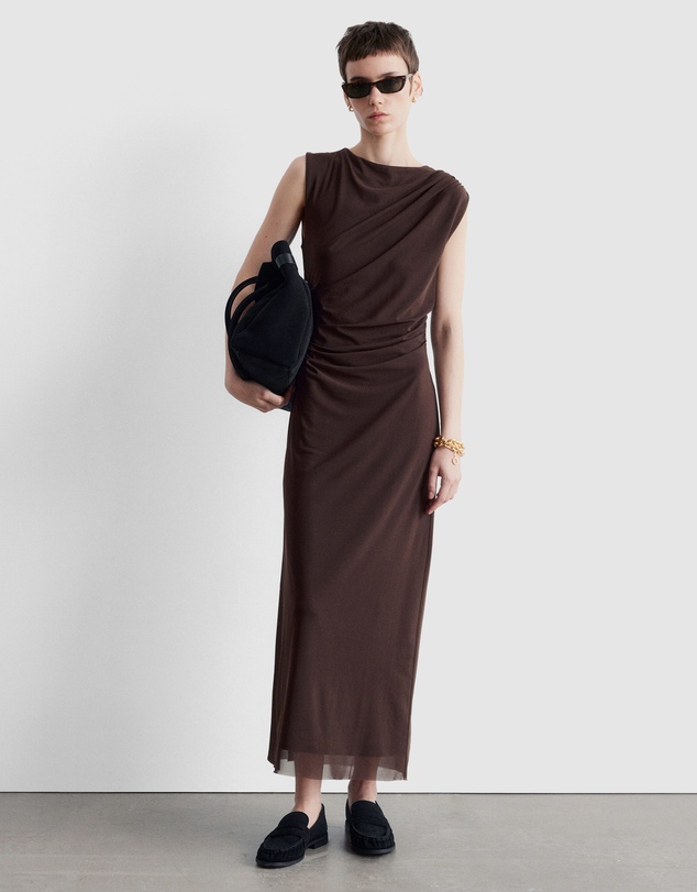& Other Stories - Draped Sleeveless Midi Dress