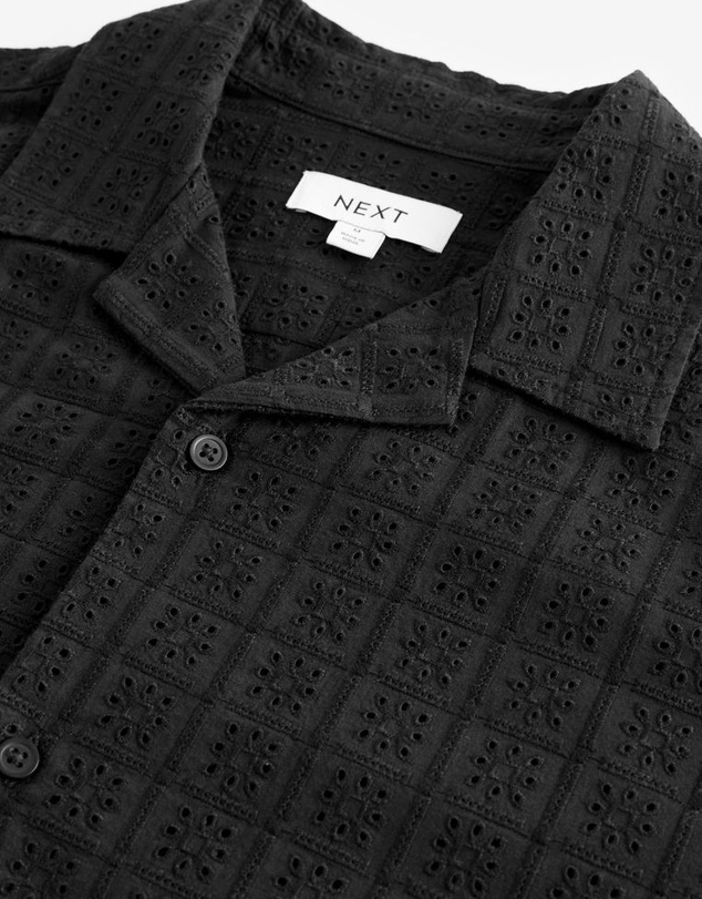 NEXT - Broderie Short Sleeve Shirt
