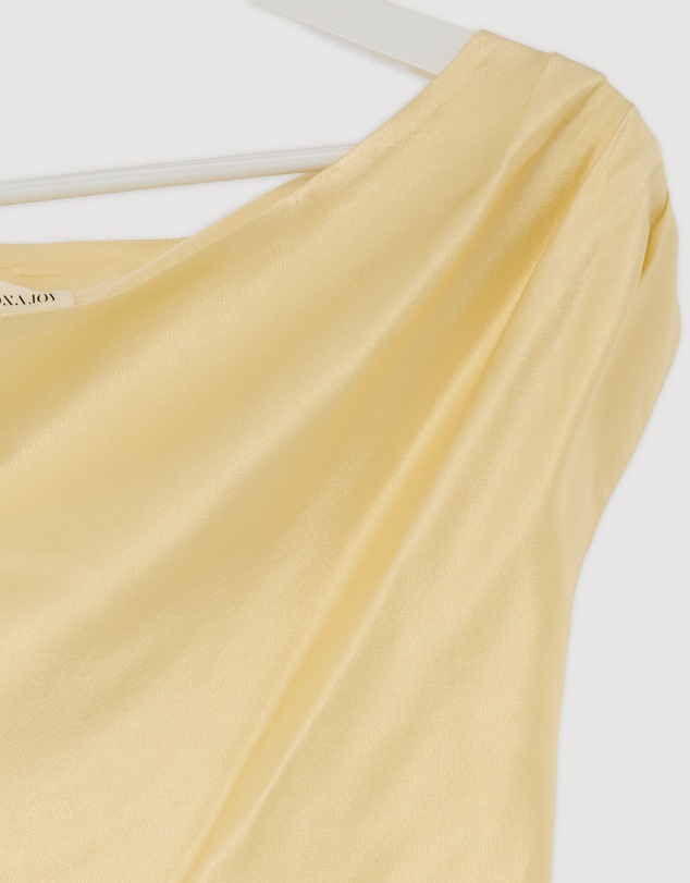 Revibe - Repaired Shona Joy Dillon Contrast Draped Maxi Dress - AU 10
