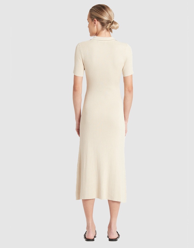FRIEND of AUDREY - Madden Buttoned Knit Dress