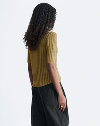 & Other Stories - Rib-Knit Lurex Top