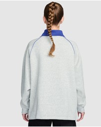 Nike - Sportswear Phoenix Fleece Oversized Graphic Polo Top