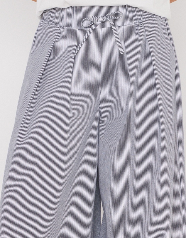 ALEXANDRA - Teri Pants Navy Stripe