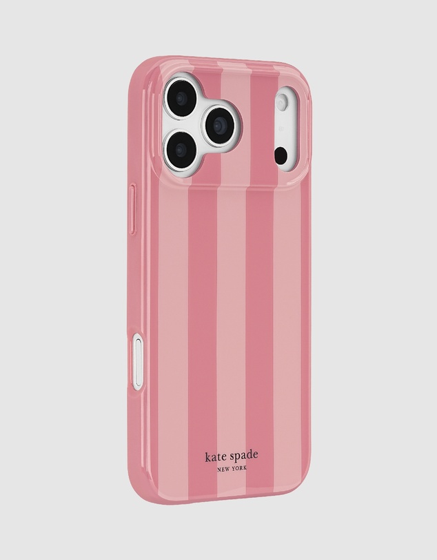 Kate Spade - Kate Spade Bold Strip Rose Coral MagSafe Case for iPhone 18 Pro Max / 17 Pro Max
