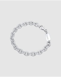Kuzzoi - ICONIC EXCLUSIVE - Bracelet Men Links Basic in 925 Sterling Silver
