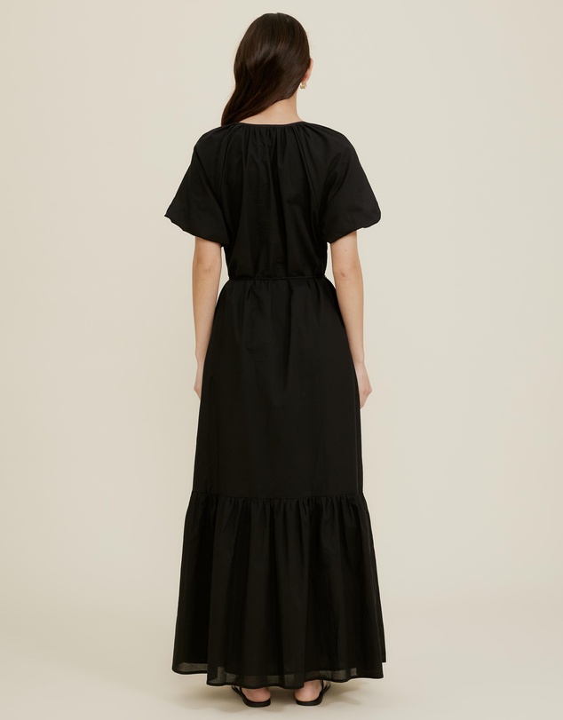 The Fated - Paisley Belted Maxi Dress